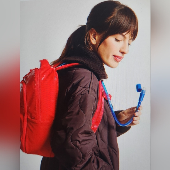 Calpak - Terra Laptop Backpack In Red. - Picture 6 of 7